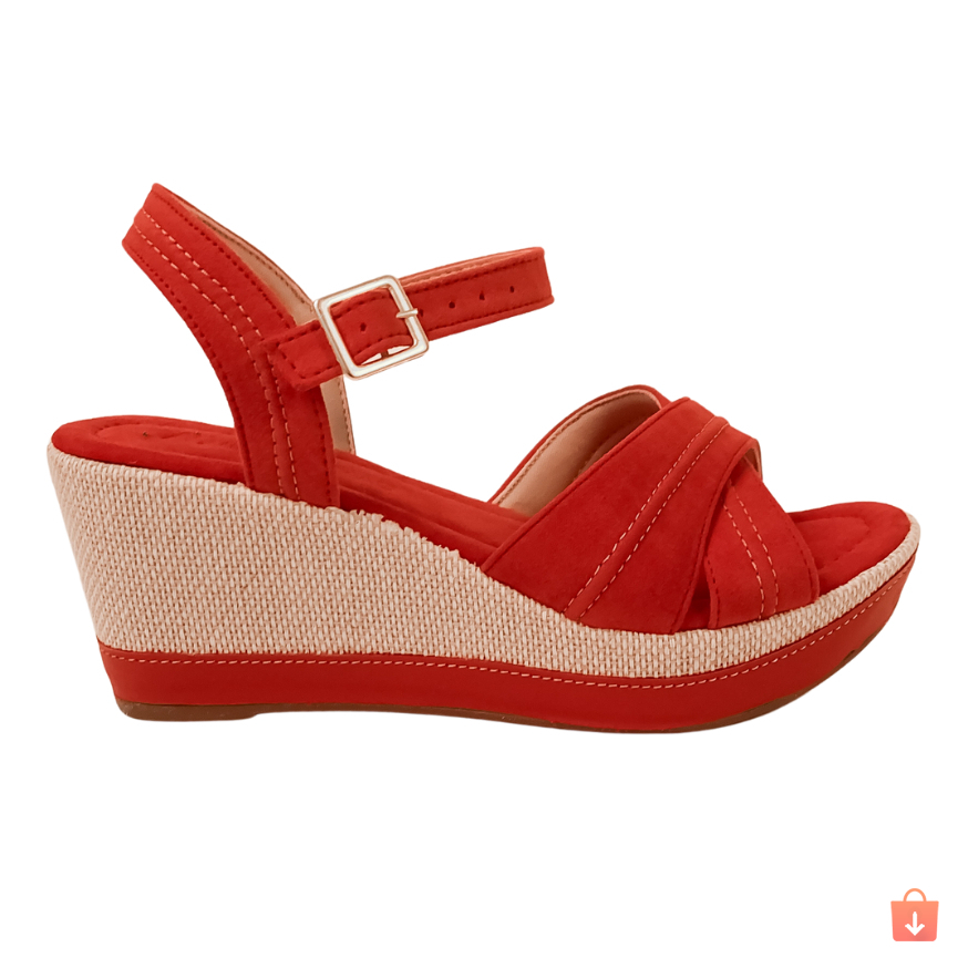 Sandália Anabela Feminina Salto Baixo Super Leve - Imagem 7