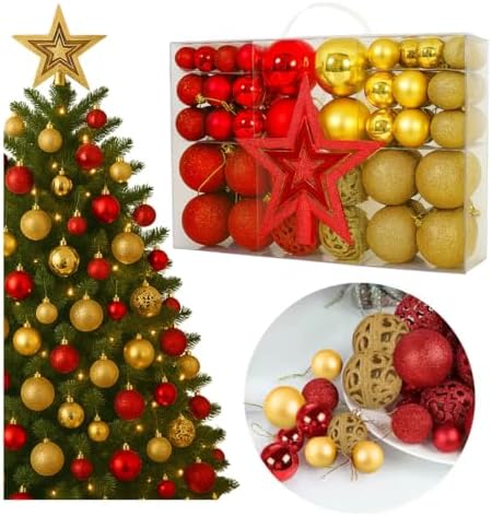 Enfeites de Bolas de Natal BEMMY – 101 Und Cores Variadas - Imagem 8