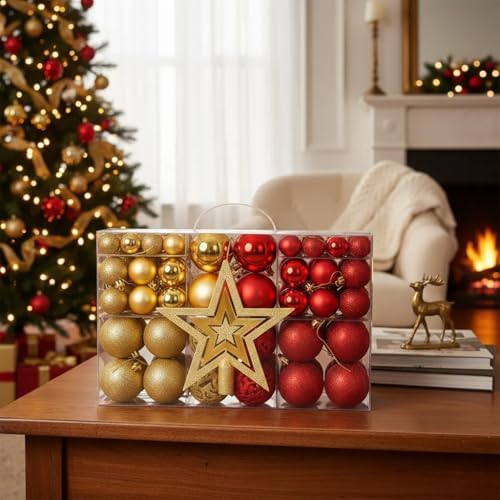 Enfeites de Bolas de Natal BEMMY – 101 Und Cores Variadas