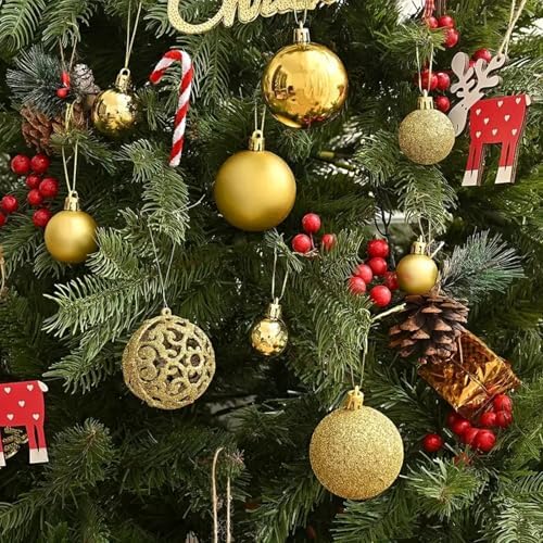 Enfeites de Bolas de Natal BEMMY – 101 Und Cores Variadas - Imagem 6