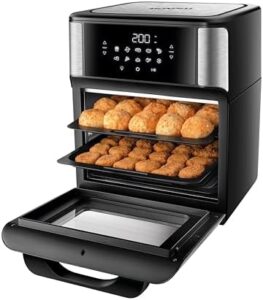 Mais do que uma simples fritadeira, a Air Fryer Oven Mondial 12L é uma ferramenta completa de culinária. Com ela, é possível preparar carnes, peixes, massas, legumes, tortas, pizzas e sobremesas