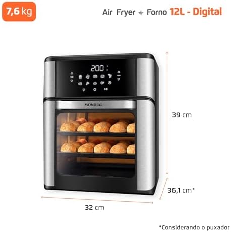 Mondial lança Air Fryer Forno 12L e modelo se destaca entre os mais buscados do Brasil - Imagem 2