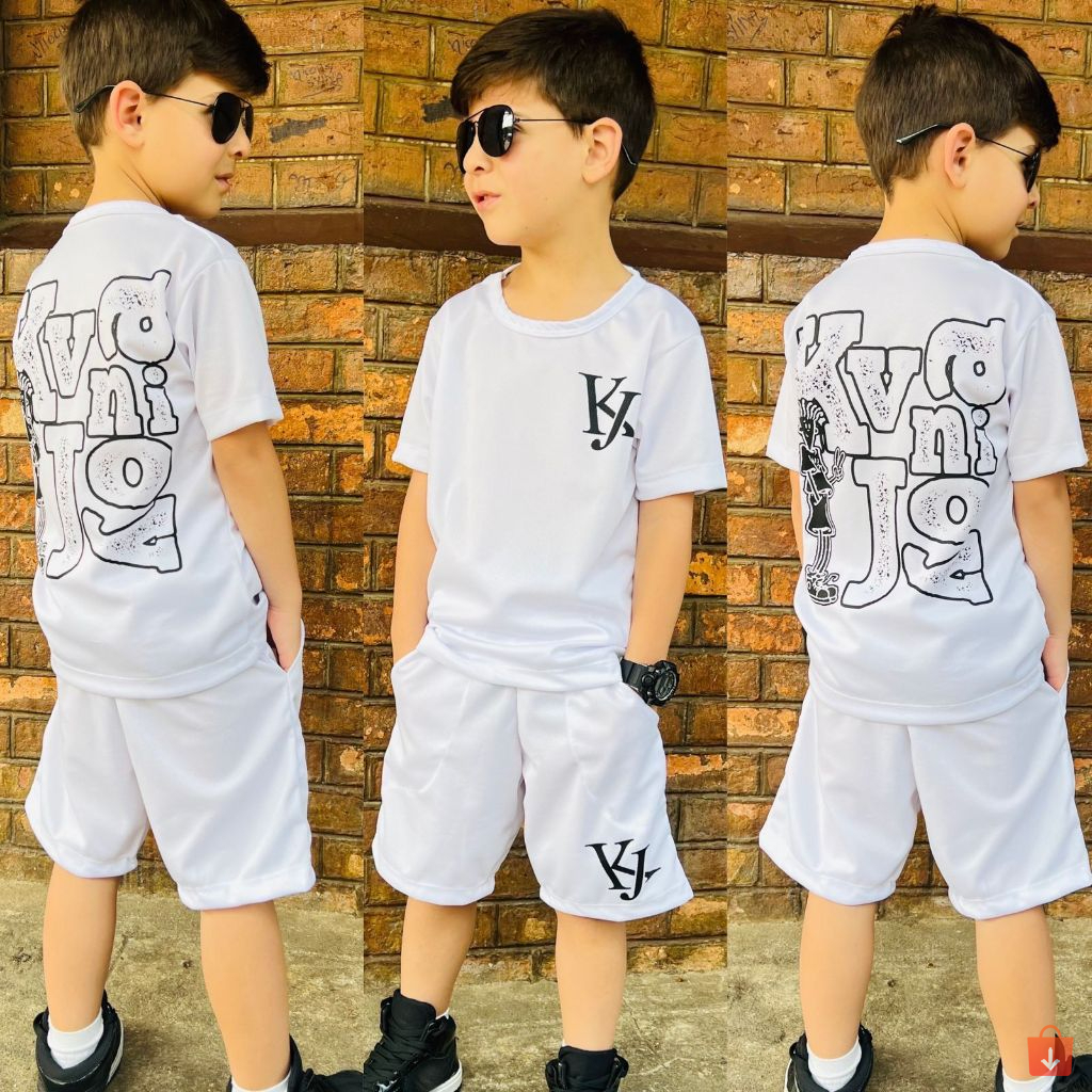 Conjunto Infantil Masculino - Camisa + Bermuda - Imagem 3