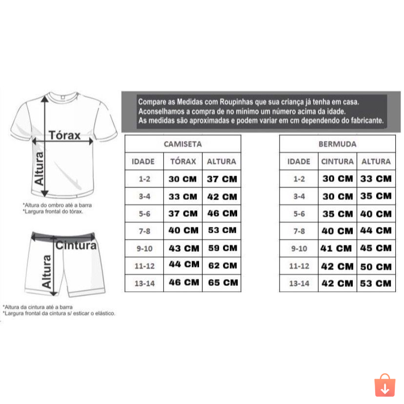 Conjunto Infantil Masculino - Camisa + Bermuda - Imagem 6