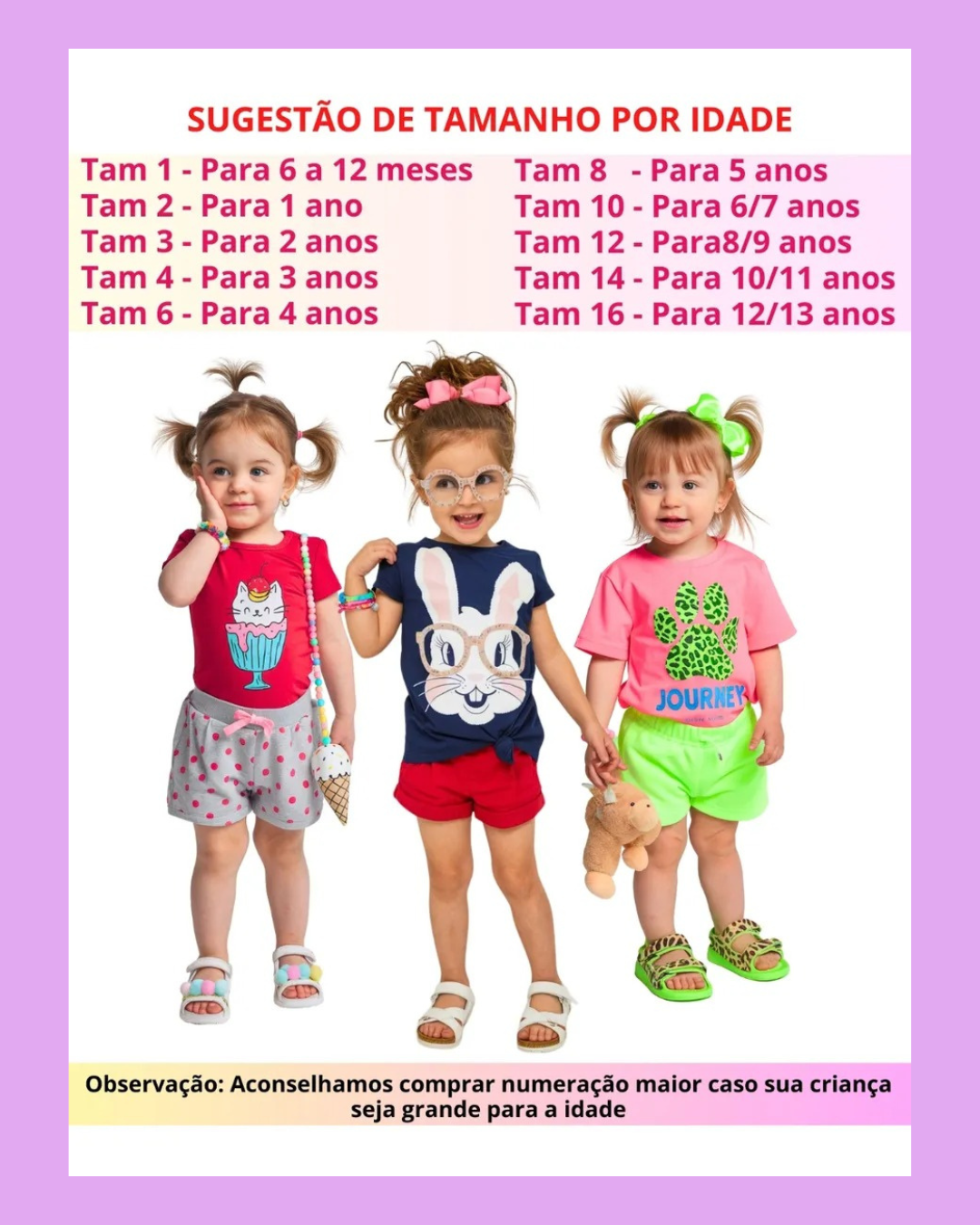 Kit 10 Peças Infantil Menina Verão conquista pais pela praticidade e ótimo custo - Imagem 6