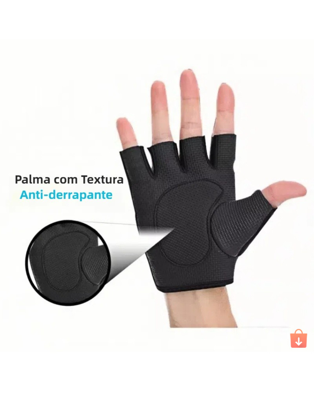 Luva de Ciclismo e Musculação Antiderrapante - Imagem 3
