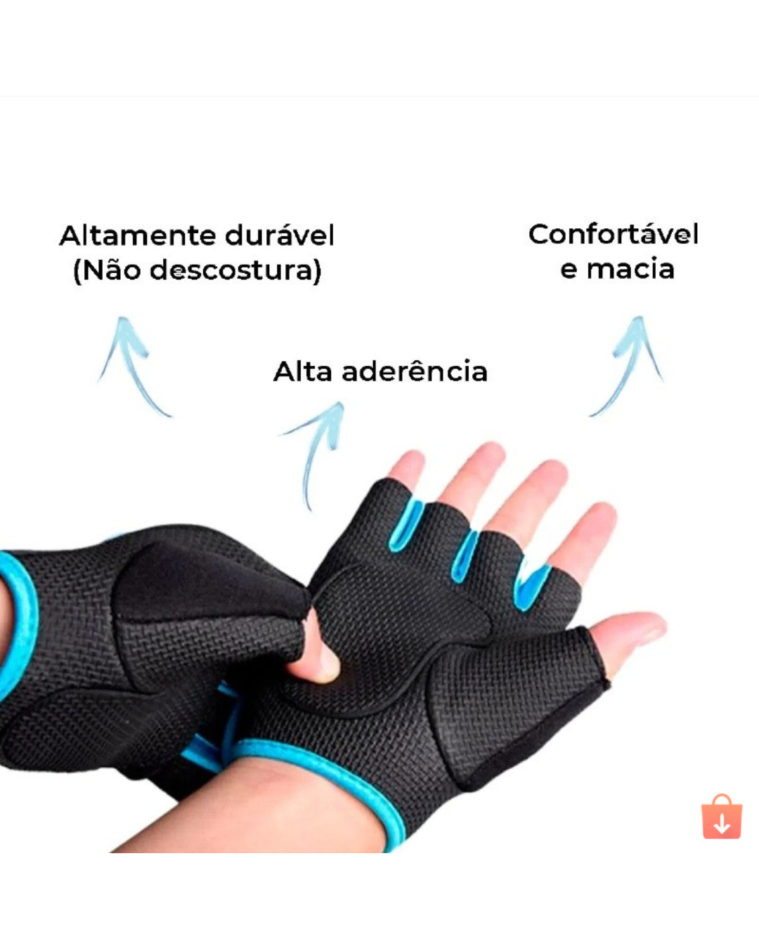 Luva de Ciclismo e Musculação Antiderrapante - Imagem 4