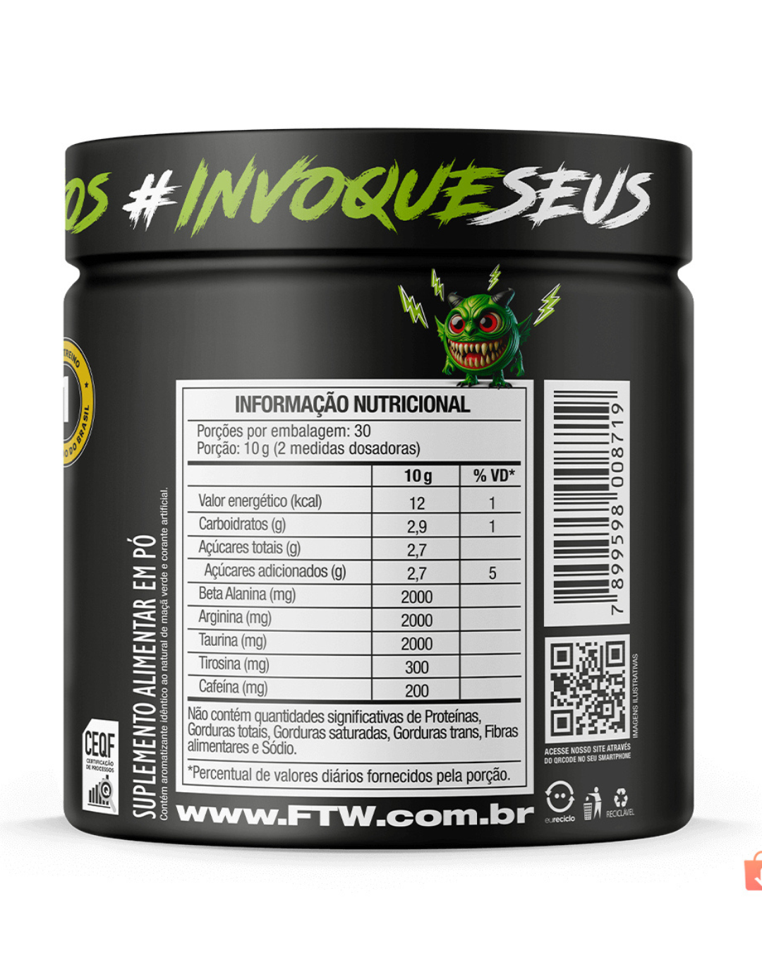 FTW Diabo Verde Pré-Treino: o explosivo que dominou as academias - Imagem 3